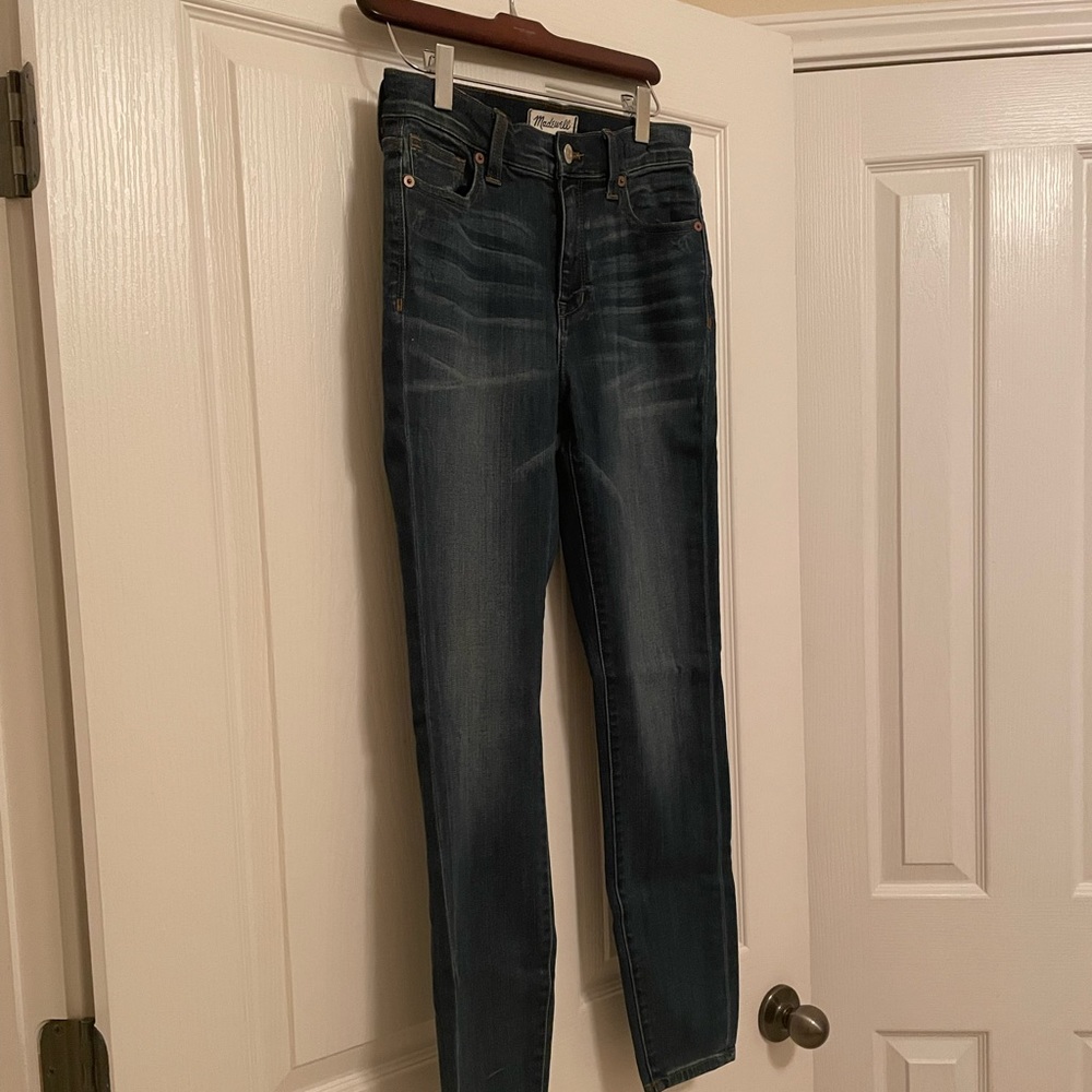 MADEWELL High Riser Skinny Jean in Atlantic - Picture 7 of 11